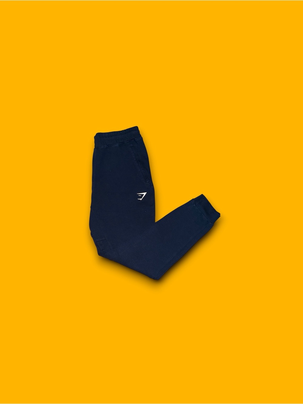 Gymshark Pants Mens Small Blue Fleece Jogger Sweatpants Elastic Waist Lounge